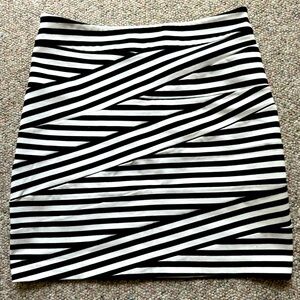 Express Diagonal Stripped Skirt Size 10